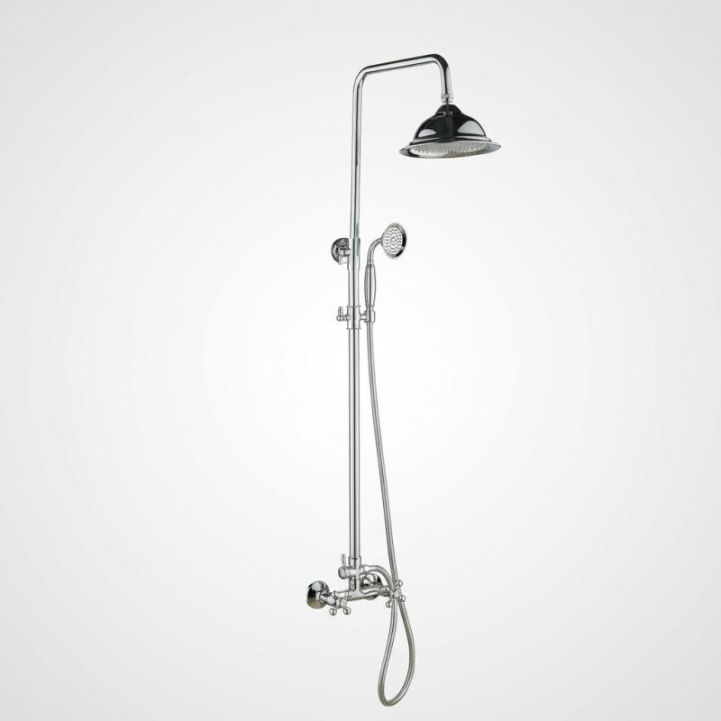 Aquanello Heritage Ascot Klassieke Doucheset Opbouw Douchekolom Chroom CR-2003-HA